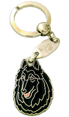 BELGIAN SHEPHERD, GROENENDAEL - pet ID tag, dog ID tags, pet tags, personalized pet tags MjavHov - engraved pet tags online